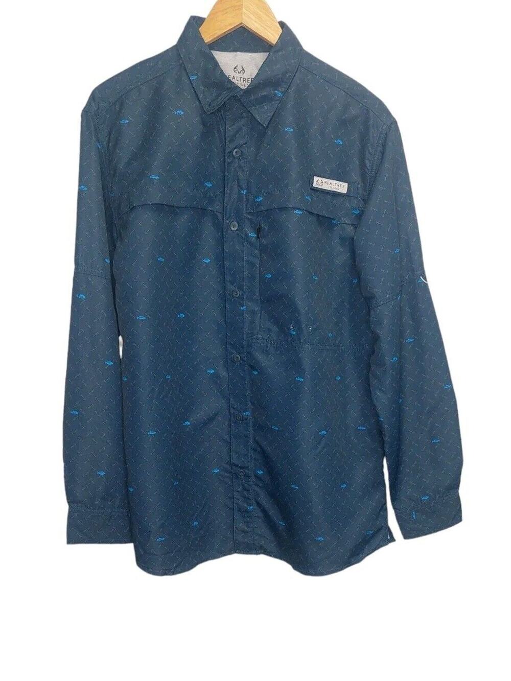 Reeltree Fishing Long Sleeve Geo Fishing pattern